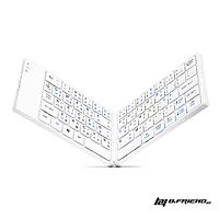 B.Friend BT-1245摺疊藍牙鍵盤白