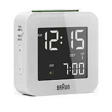 BRAUN BNC008 經典數位旅行鬧鐘 白
