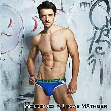 【MORINO摩力諾】型男運動三角褲M藍色