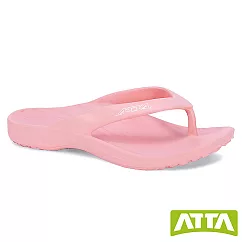ATTA足弓簡約夾腳拖鞋US5粉色