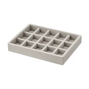 [MUJI 無印良品]壓克力盒用灰絨內盒/小格