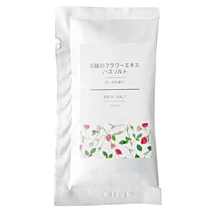 [MUJI 無印良品]花草精華浴鹽小包/玫瑰.40g(K)