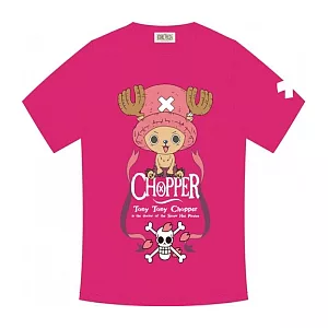 航海王-多尼多尼喬巴 潮流T-Shirt (桃紅XS)