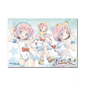 《With Hello Kitty！》-塑膠海報-水無瀨(粉嫩綠)