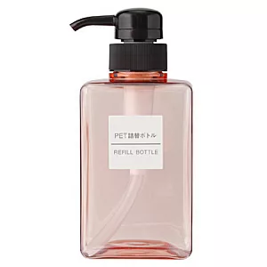 [MUJI 無印良品]PET補充瓶/粉紅.400ml