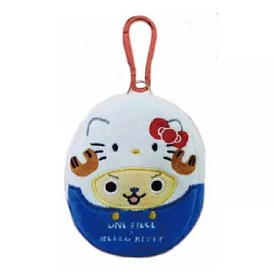 KITTY x 航海王 - KITTY帽喬巴鑰匙包