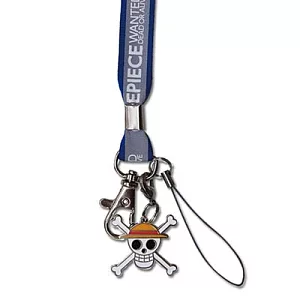 航海王 - 草帽海賊團徽章掛繩 (藍)藍