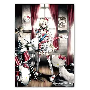 with hello kitty!! 4K塑膠海報-Rio搖滾銀