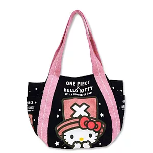 KITTY x 航海王 - 喬巴帽KITTY手提袋 (黑)S