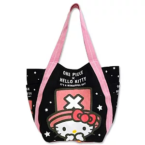KITTY x 航海王 - 喬巴帽KITTY側背包 (黑)L