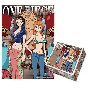 航海王-108片拼圖-062（娜+羅+佛）