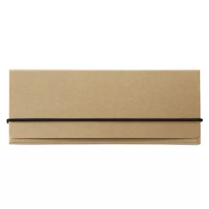 [MUJI 無印良品]再生紙附帶筆盒/米