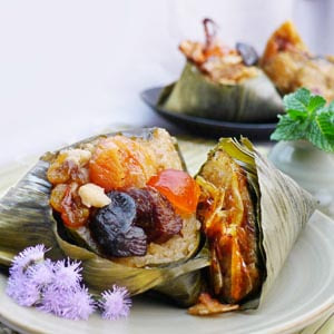 《竹南懷舊粽》櫻花蝦干貝粽(5入)