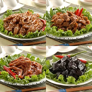 【鬍鬚林】雞腳凍(原味)+香脆雞胗凍+五香冰鴨掌+老滷豆乾