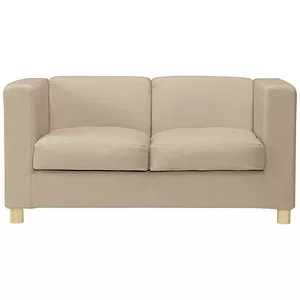 [MUJI 無印良品]簡約扶手沙發2人座/聚酯平織/灰米
