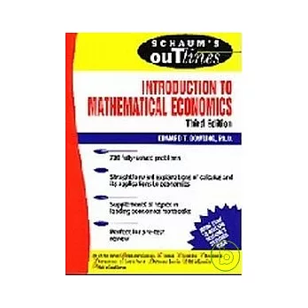 Theory & Problems of Introduction to Mathematical Economics 3/e