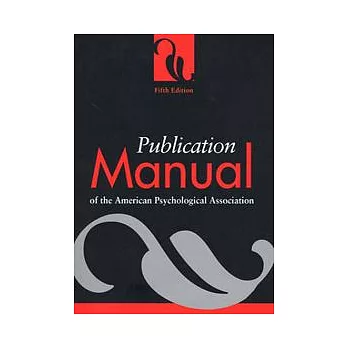 Publication Manual of the American Psychological Association, 5/e