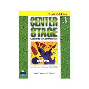 Center Stage (3) Teacher’s Edition + Teacher’s Resource Disk-1片 & Audio CD-1片