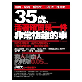 35歲，活著確實是一件非常複雜的事：窮人與富人的距離0.05mm