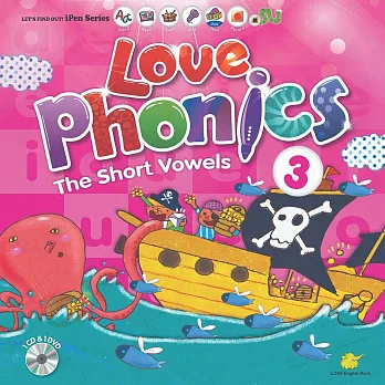 LOVE Phonics 3 The Short Vowels：認識母音(一書+2CD+1DVD+1海報+1手冊)