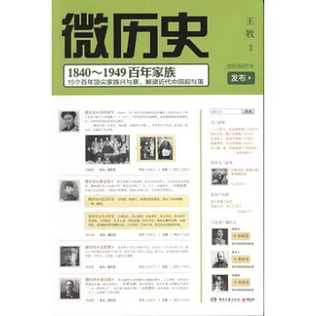 微歷史‧1840-1949百年家族︰15個百年頂尖家族興與衰，解讀近代中國起與落
