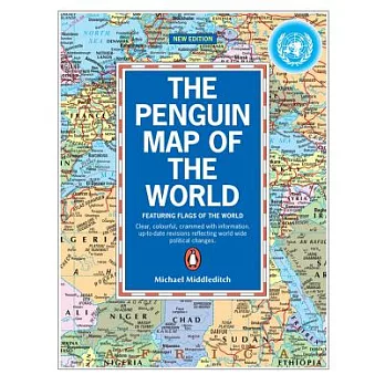 The Penguin Map of the World: Featuring Flags of the World