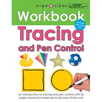 Wipe Clean Tracing and Pen Control Workbook