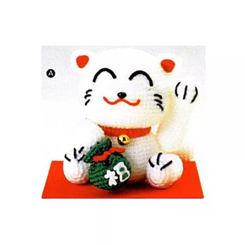 Hamanaka招財貓(白)毛線材料包(M195A)