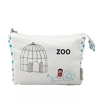 Shinzi Katoh拉鍊化妝包-動物園