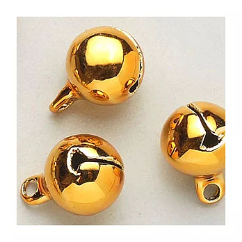 8m/m真空電鍍銅鈴-金色