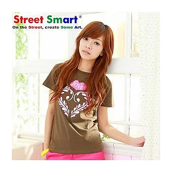 【Street Smart】鮮活普普．好感度UP愛心圖騰棉T-S號