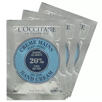 L’OCCITANE歐舒丹 乳油木護手霜(5ml)*3