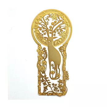 幸福原味銅製書籤【親愛─小鹿】(金)經典金