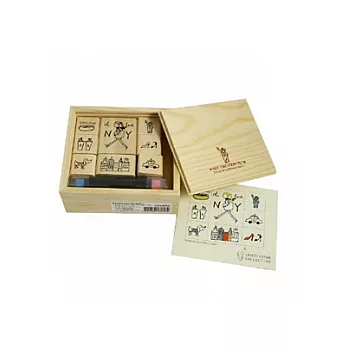 Shinzi Katoh 隨意組合木頭印章組-紐約自由女神