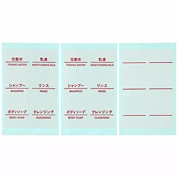[MUJI 無印良品]小分裝瓶識別用標/3個