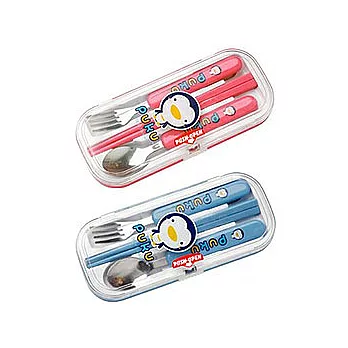 藍色企鵝兒童餐具組