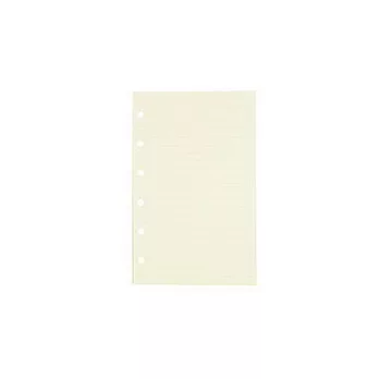 [MUJI 無印良品]再生紙補充用(橫線)迷你6孔.白