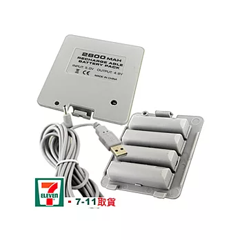 Wii Fit 充電套件 (2800mAh 充電電池+USB充電線)
