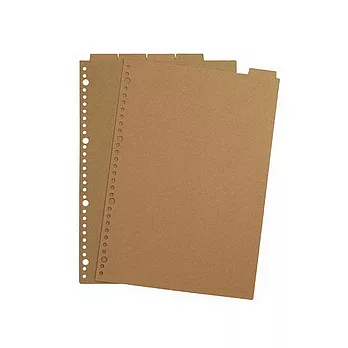 [MUJI 無印良品]再生紙補充索引/A4/4.30對應孔.5索引