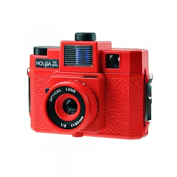 HOLGA 120GCFN紅色玻璃鏡頭相機(附多色閃燈)