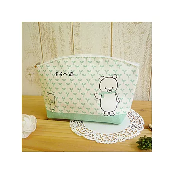 Shinzi Katoh 關懷地球系列北極熊化妝包-綠色大地