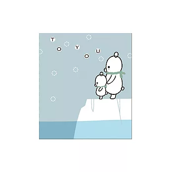 Shinzi Katoh 關懷地球系列北極熊立體卡片-好朋友們的感謝好朋友們的感