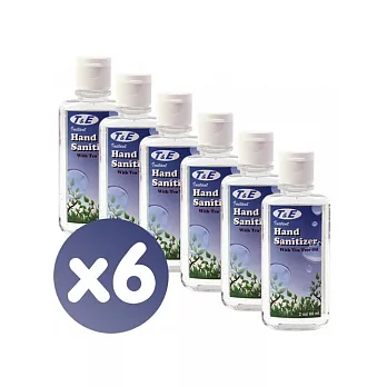 T&E 全方位乾洗手茶樹凝膠【60ml】6入