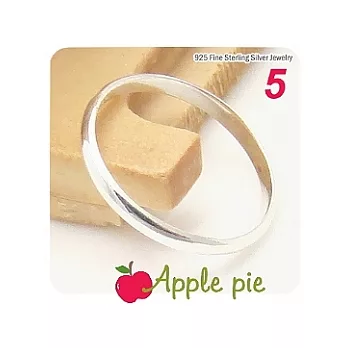【Apple Pie】蒂芬妮經典˙925純銀光面戒指＃5