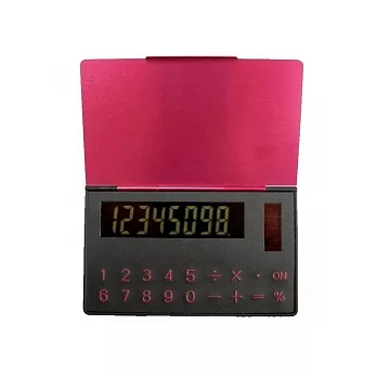 2in1計算機名片盒-粉亮紅粉亮紅