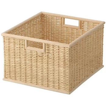 [MUJI 無印良品]椰纖編方形籃/大