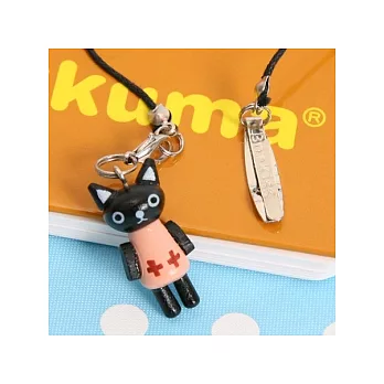 《Wooden mini》和風木製動物立體書籤。黑貓