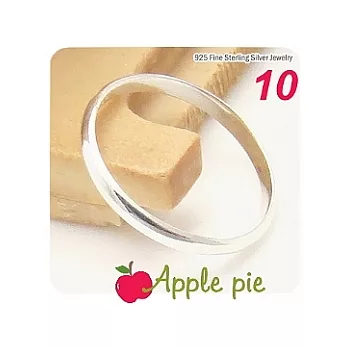 【Apple Pie】蒂芬妮經典˙925純銀光面戒指＃10