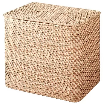 [MUJI 無印良品]藤籃/長方形/大/附蓋