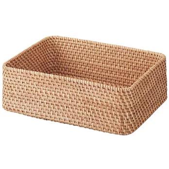 [MUJI 無印良品]藤籃/長方形/小